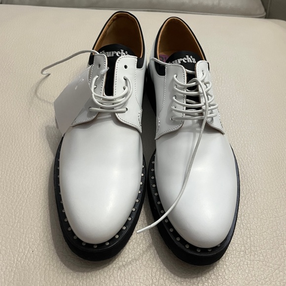 Church's Women's Brandy Met Studded Leather Shoes - Made in Italy - EU 38.5/US 8 - Picture 2 of 11